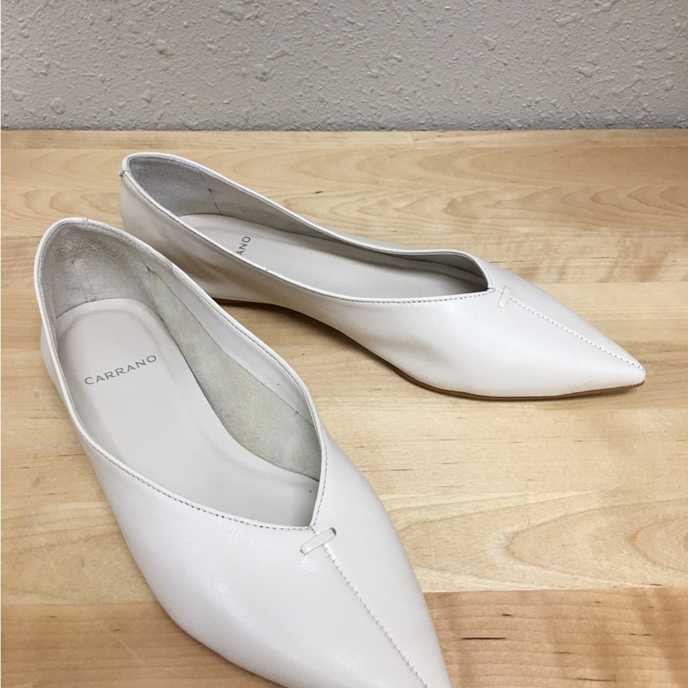 Carrano Nude Pointed Toe Flats - image 4